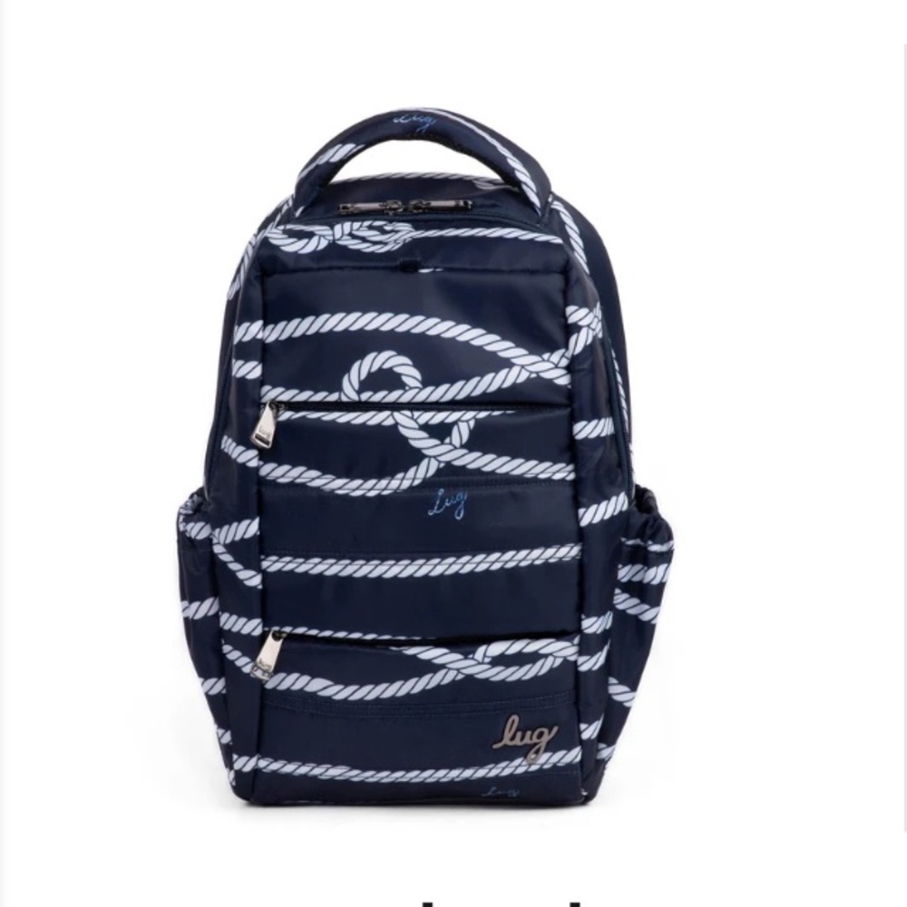 Lug Hopper  Backpack in Nautical Navy NWT